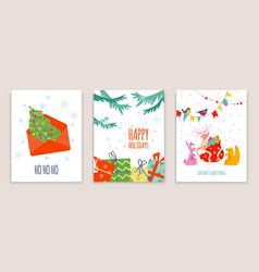 Christmas Holiday Decoration Greeting Card Set