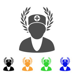 Doctor Laurel Wreath Flat Icon