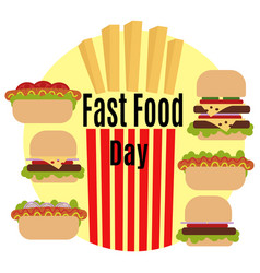 Fast Food Day Idea For Poster Banner Flyer