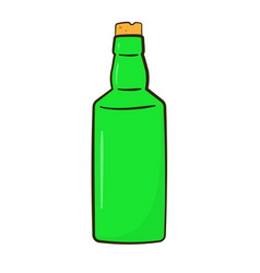 Green Bottle With Cork