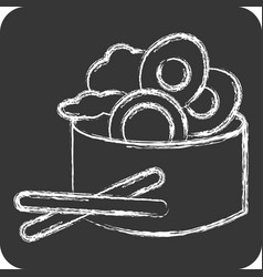 Icon Salad Related To Breakfast Symbol Chalk