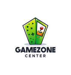 Game Zone Arcade With Red Button Logo