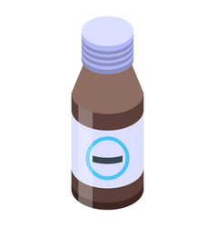 Child Cough Syrup Icon Isometric Style