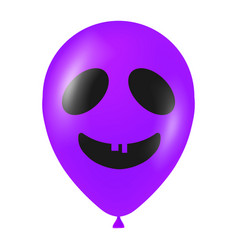 Halloween Purple Balloon With Scary And Funny Face