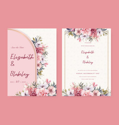 White And Pink Peony Modern Wedding Invitation