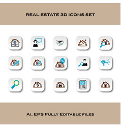 3d Icons Real Estate