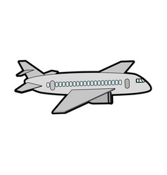 Commercial Airplane Sideview Icon Image