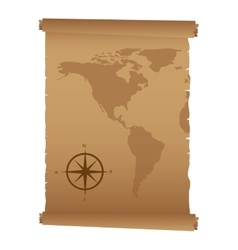 Map paper antique old Royalty Free Vector Image