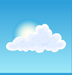 Fluffy Cloud Cartoon