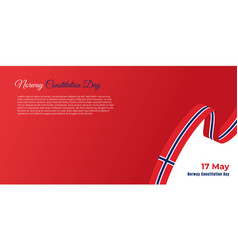 Norway Constitution Day Design With Flying