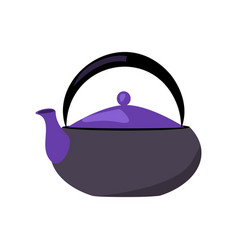 Purple Teapot Flat Icon