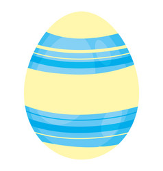 Striped Egg Happy Easter