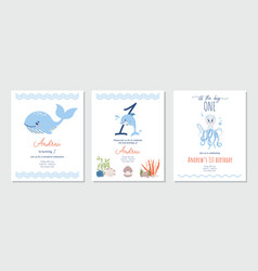 Under The Sea Birthday Invitation With Animals