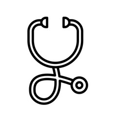 Stethoscope Cardio Device Icon Pictogram Isolated