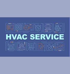 Hvac Maintenance Blue Word Concept