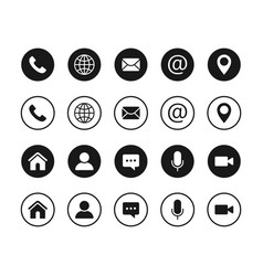 Web Contact And Communication Icon