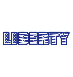 Liberty American Flag Badge Cut Out