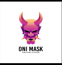 Oni Japan Gradient Mascot Logo