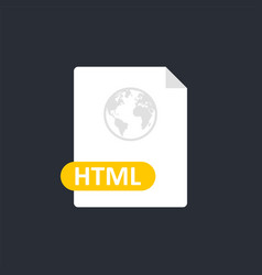 Html File Icon Hypertext Markup Language Format