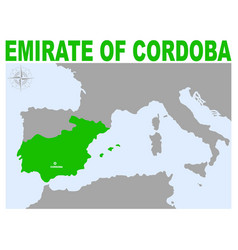 Map Emirate Cordoba