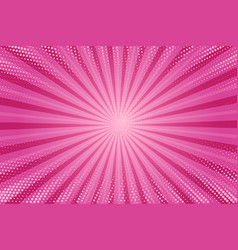 Pink Comic Background Cartoon Pop Art Burst Rays