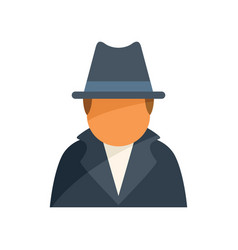 Security Agent Icon Flat Secret Service