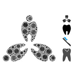 Stomatology Collage Covid19 Virus Items