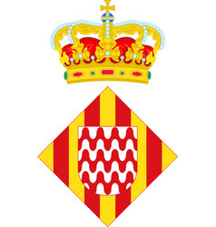 Coat Of Arms Of Girona Is A City Of Spain