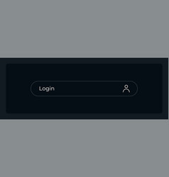 Login Field Ui Element Template