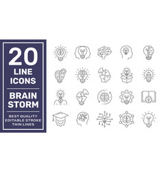 Idea Icon Set Creative Brainstorming