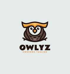 Logo Owl Simple Mascot Style