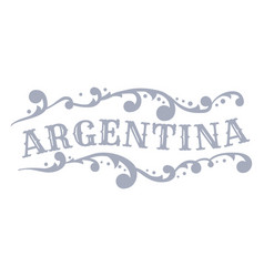 Argentina Country Badge Ornament Design