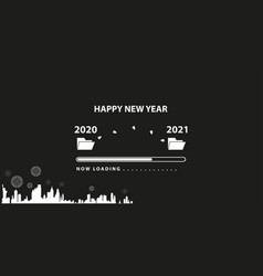 Loading Bar With Transition From 2020 To 2021 New