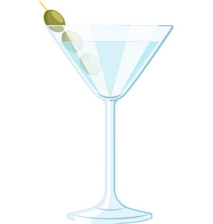 Martini Cocktail Cartoon