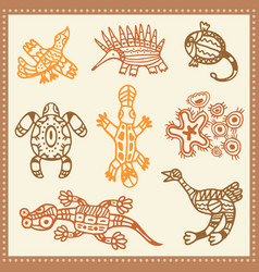 Australian Aboriginal Tribal Animals Set