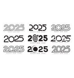 Collection Of Happy New Year 2025 Symbols