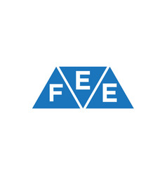 Efe Triangle Shape Logo Design On White