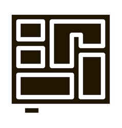 Foundation Plan Icon Glyph