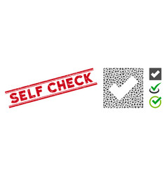 Distress Self Check Line Seal And Collage Check