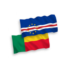 Flags Of Republic Of Cabo Verde And Benin