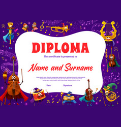 Kids Diploma Mage And Wizard Music Instruments