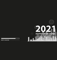 Loading Bar With Transition From 2020 To 2021 New