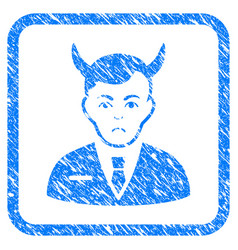 Satan Framed Stamp