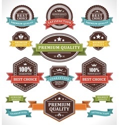 Vintage stickers and labels Royalty Free Vector Image