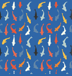 Koi Fishes Seamless Pattern