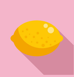 Lemon Fruit Icon Flat Stop Virus