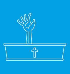 Dead Man Hand Coming Out Of His Grave Icon