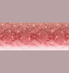 Luxury Pink Gold Glitter Banner With Snakeskin