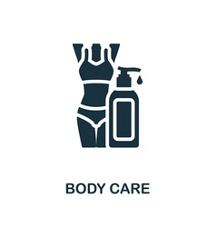 Bady Care Icon Monochrome Simple Detox Diet Icon