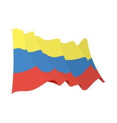 Colombian Flag Waving